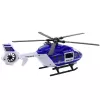 LEAN TOYS Helicóptero de policía con gancho, camilla, luces y sonidos, escala 1:14