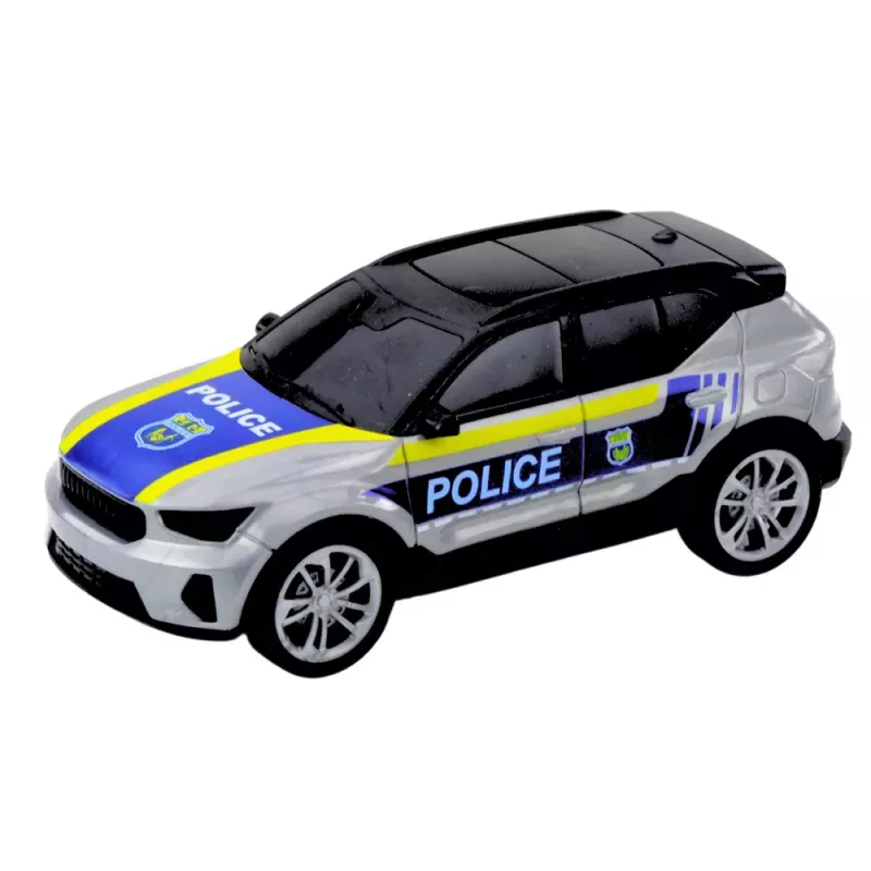 LEAN TOYS Set camión de policía, helicóptero y coche con luz y sonido