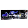 LEAN TOYS Set camión de policía, helicóptero y coche con luz y sonido