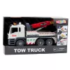 LEAN TOYS Camión de construcción con grúa ajustable, luces y sonidos blanco