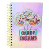 LEAN Cuaderno rayado A5 holográfico Candy Dreams 90 hojas