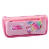 LEAN Estuche escolar set escolar Alas de unicornio Purpurina 3D Rosa 21,5x9 cm