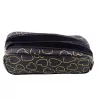 LEAN Estuche escolar de oficina, dos compartimentos, Golden Hearts, Negro, 23.5x10 cm