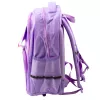 Mochila escolar LEAN con gato blanco y correa de pecho, morado, 20L
