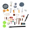 LEAN TOYS Set de camping accesorios de hoguera de madera 45 piezas