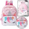 Mochila escolar acolchada infantil LEAN unicornio amarillo 32 cm