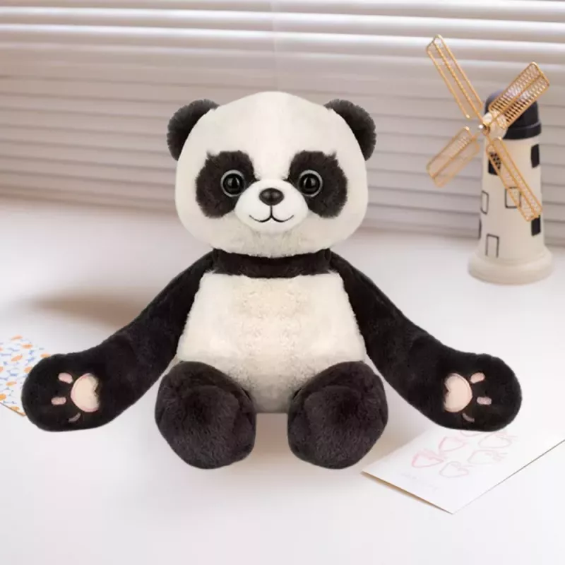 LEAN TOYS Mascota de peluche panda con imanes 23cm