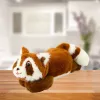 LEAN TOYS Peluche mapache marrón tumbado 30cm