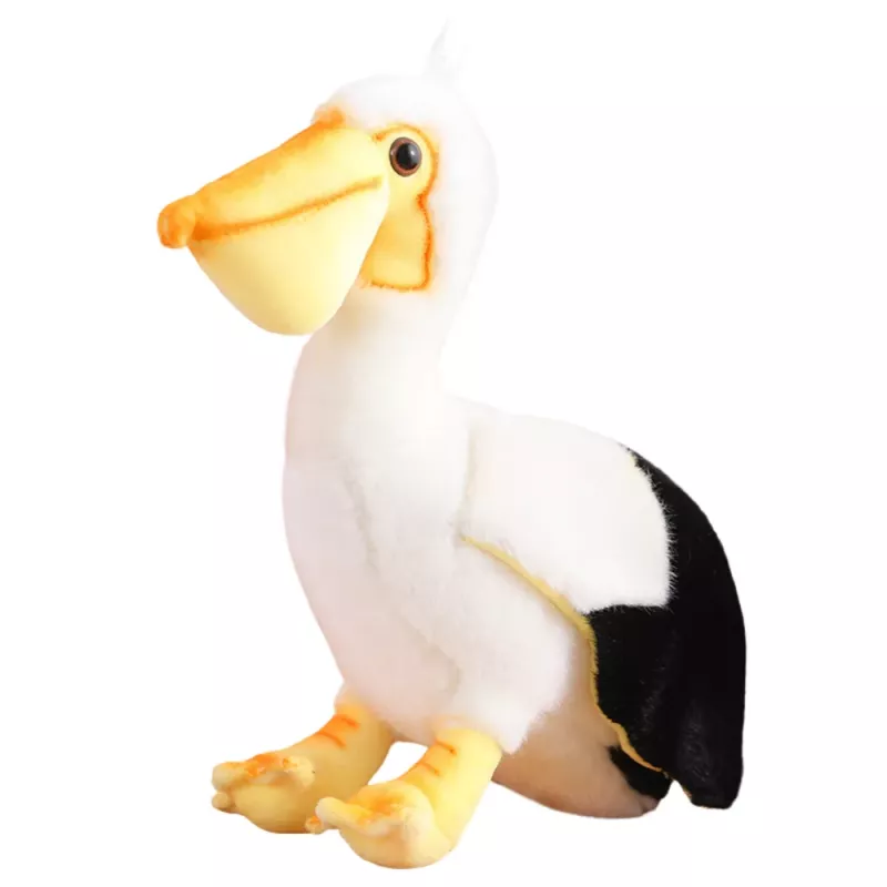 LEAN TOYS Peluche pelícano pájaro peluche mascota peluche 24cm
