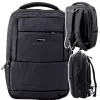 Mochila urbana de negocios LEAN con USB y correa pectoral negro 26L 45cm