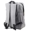 Mochila urbana de negocios LEAN con USB y compartimento central gris 14L 40cm