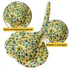 Peluche mascota LEAN TOYS, raya de peluche, amarilla con lunares, 50 cm