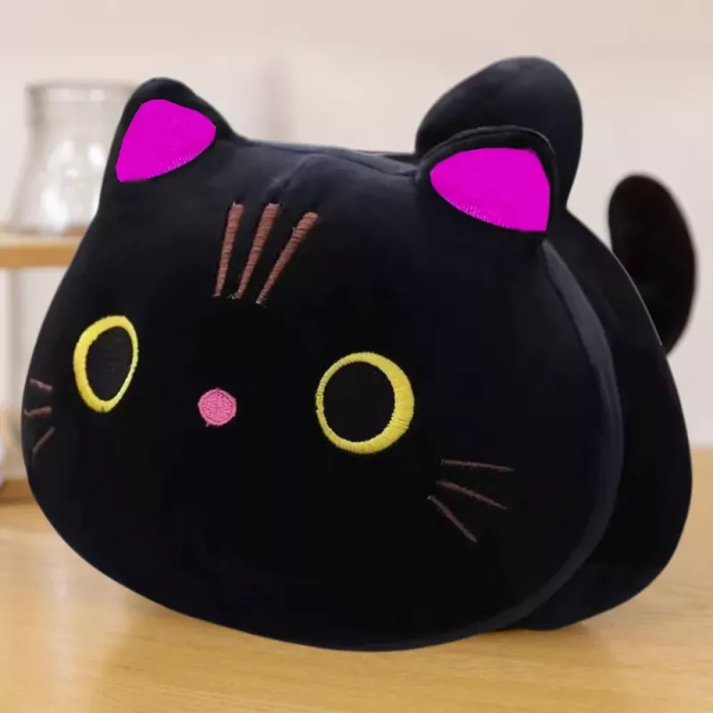 Peluche mascota LEAN TOYS, gato negro, 18 cm