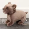 Peluche mascota LEAN TOYS, perrito, marrón, 19 cm