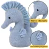 LEAN TOYS Mascota de peluche caballito de mar peluche azul 25cm