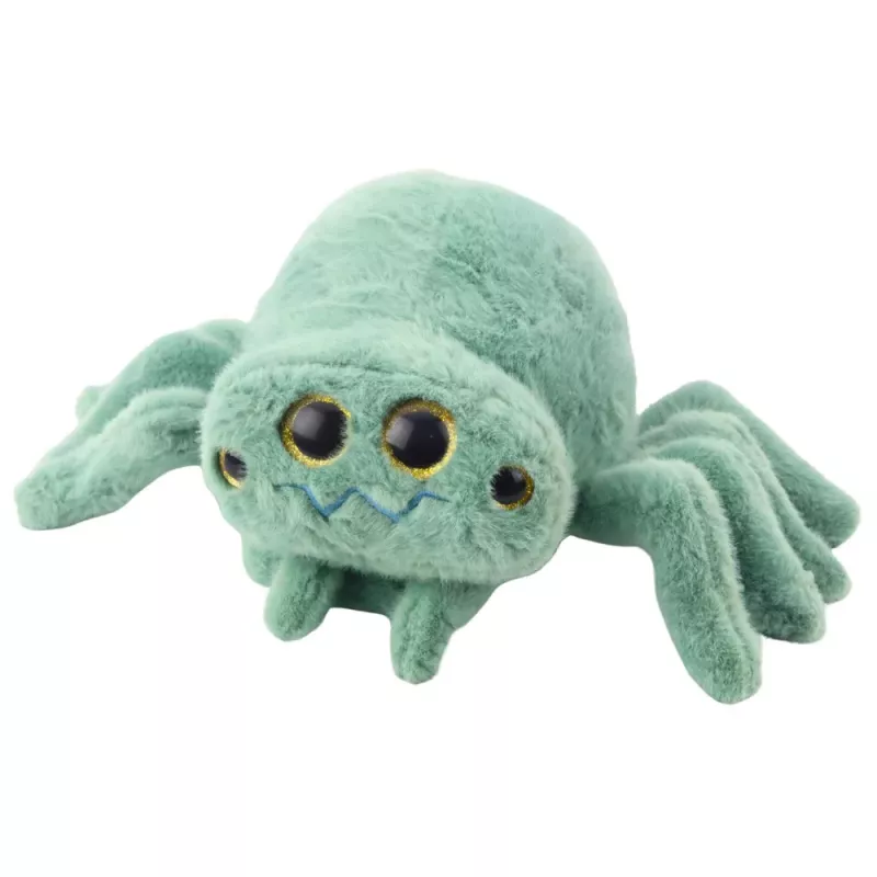 LEAN TOYS Peluche araña insecto peluche verde 32 cm