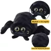 LEAN TOYS Mascota de peluche insecto araña negro 30 cm