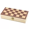 LEAN TOYS Juego de lógica clásico ajedrez de madera maletín plegable tablero