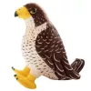 LEAN TOYS Peluche halcón pájaro marrón 30cm