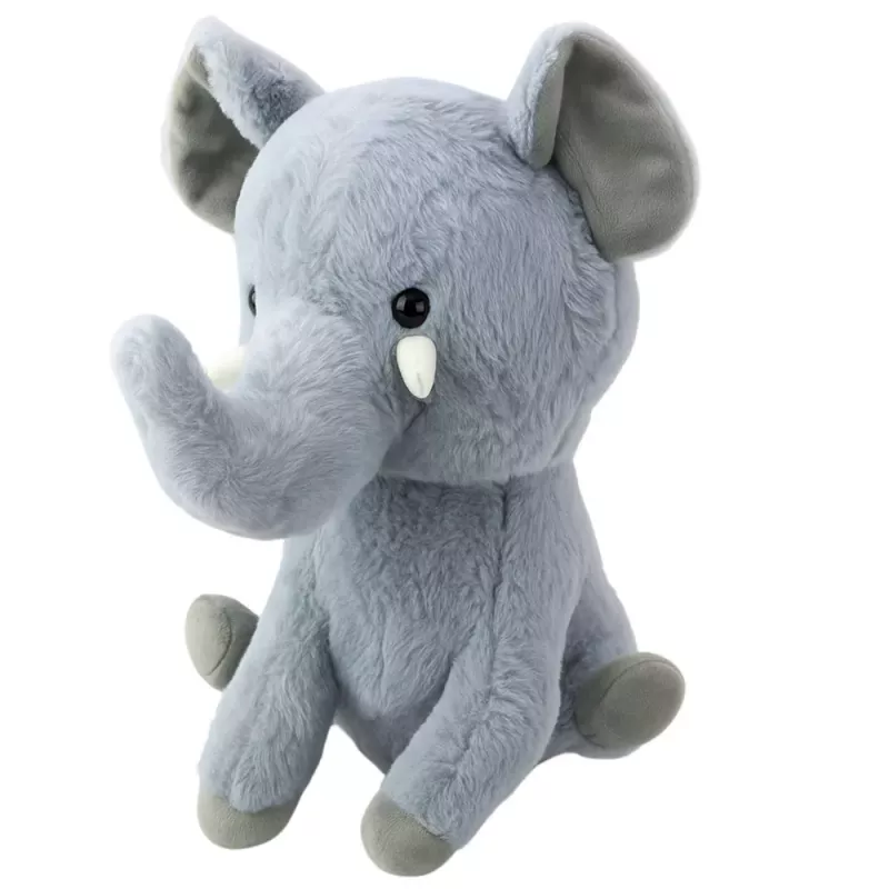 LEAN TOYS Mascota de peluche gran elefante gris 36cm
