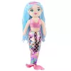 LEAN TOYS Sirena de peluche con cola holográfica rosa-azul 48cm