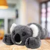 LEAN TOYS Peluche koala oso tumbado gris 30 cm
