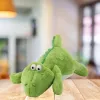 LEAN TOYS Peluche cocodrilo peluche verde claro 42cm