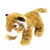 LEAN TOYS Mascota de peluche gato tigre marrón 25cm