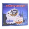 LEAN TOYS Modelo de colección velero pirata decorativo negro 33x29cm