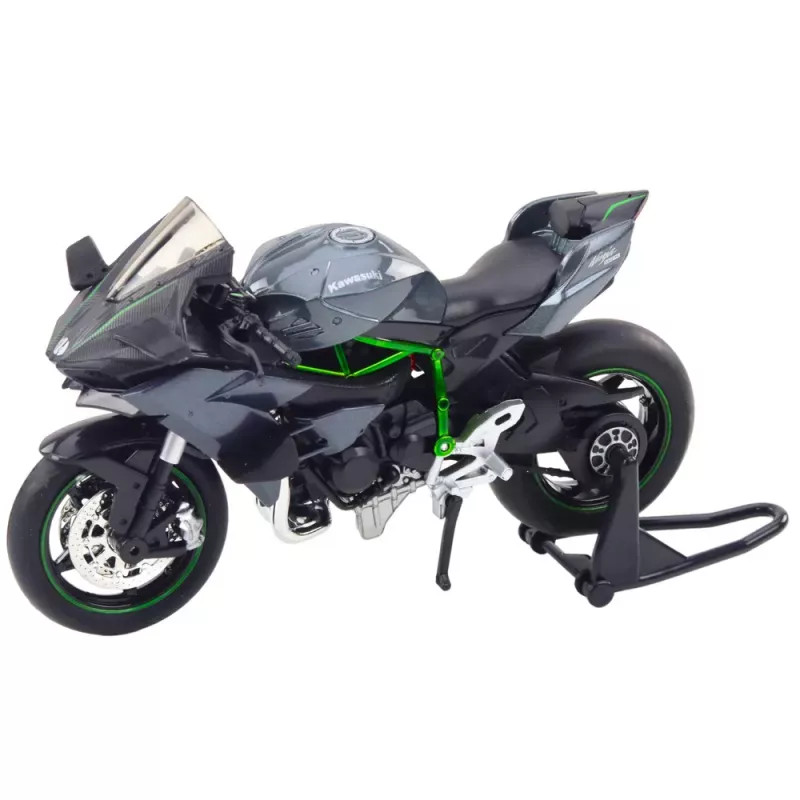 LEAN TOYS Moto deportiva metal luces sonidos Gris 1:12