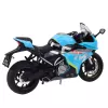 LEAN TOYS Moto deportiva metal luz sonido Azul 1:12