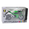 LEAN TOYS Moto deportiva metal luces sonidos Verde 1:12