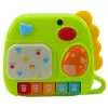 LEAN TOYS Piano interactivo para niños pequeños dinosaurio Verde
