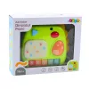 LEAN TOYS Piano interactivo para niños pequeños dinosaurio Verde