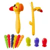 LEAN TOYS Cubo educativo sensorial platillos laberinto cocodrilo