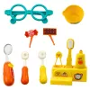 LEAN TOYS Perro en el dentista juguete doctor con diente enfermo
