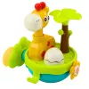 LEAN TOYS Juguete de baño jirafa sensorial interactivo ventosas multicolor