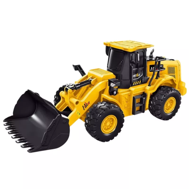 LEAN TOYS Excavadora bulldozer radiocontrol RC 2.4G 6CH Amarillo