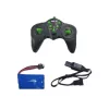 Excavadora cargadora con control remoto RC luz sonido verde Huina 1:14
