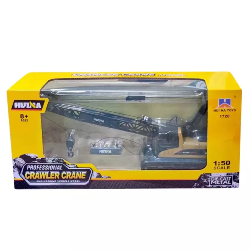 Huina grúa oruga de metal móvil 1:50