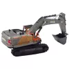 Huina excavadora oruga de metal con cuchara móvil negra 1:50