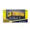Huina 1:50 camión de basura de fundición amarillo modelo coleccionable móvil de metal