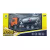 LEAN TOYS hormigonera vehículo de obra de metal Huina naranja 1:50