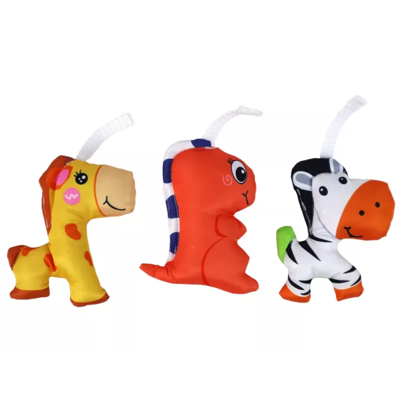 LEAN TOYS carrusel de cuna para bebé a pilas con pinzas universales azul