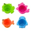 LEAN TOYS set de juguetes de baño interactivos fuente animales vasos