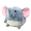 LEAN TOYS peluche elefante para dormir con luz y sonido, gris