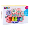 LEAN TOYS Piano interactivo para niños Gears rosa