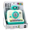 LEAN TOYS Cámara-piano-sonajero interactivo luces sonidos blanco verde