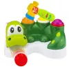 LEAN TOYS Juego arcade golpeador de bolas tobogán martillo interactivo cocodrilo