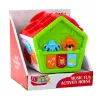 LEAN TOYS Casa de aprendizaje clasificadora interactiva para niños pequeños verde